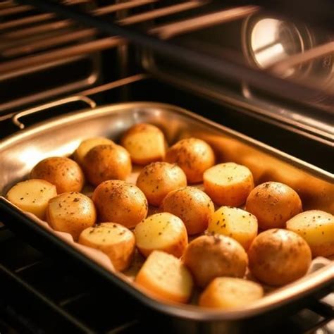 Zemiaky v mikrovlnnej rúre pripravené na konzumáciu