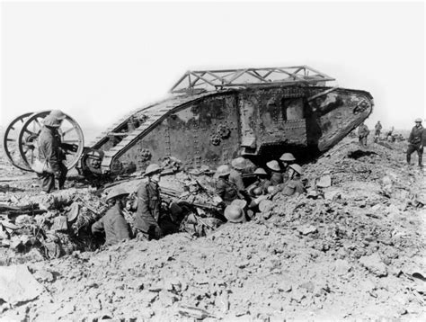 Britský tank Mark I v prvej svetovej vojne