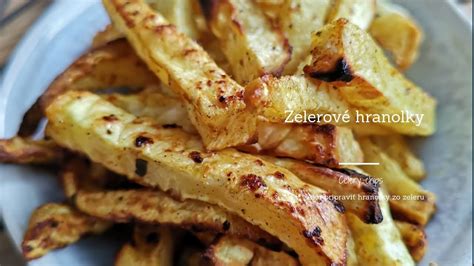 pečené zelerové hranolky a zeleninové pyré