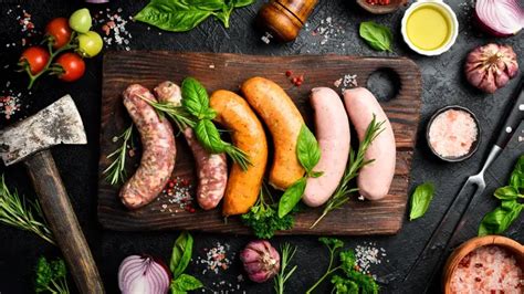 Rôzne druhy nemeckých klobás