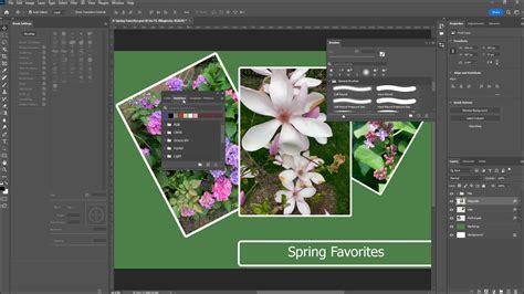 Panel vrstiev v Adobe Photoshop s viacerými vrstvami