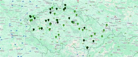 Mapa vybraných slovenských zdravotníckych zariadení pre lekárske posudky