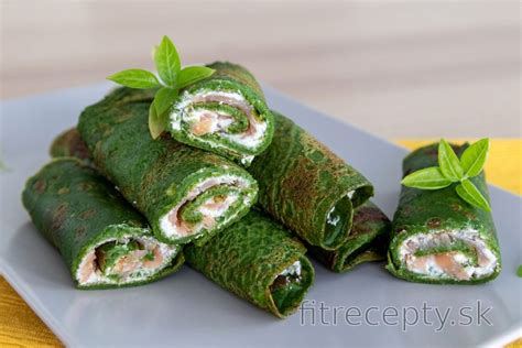 Špenátové palacinky s ricottou a lososom