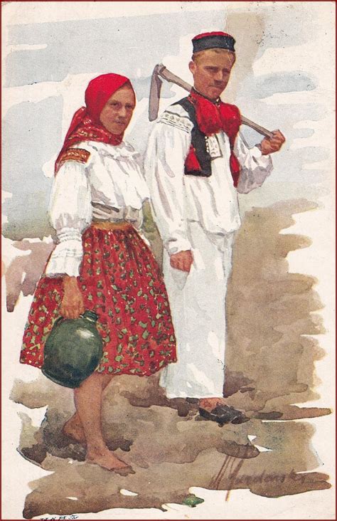 Muž a žena s francúzskymi členmi 