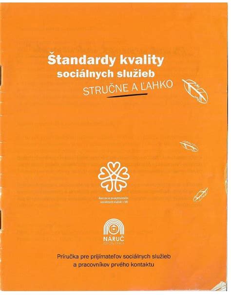 Infografika - Štandardy kvality sociálnych služieb