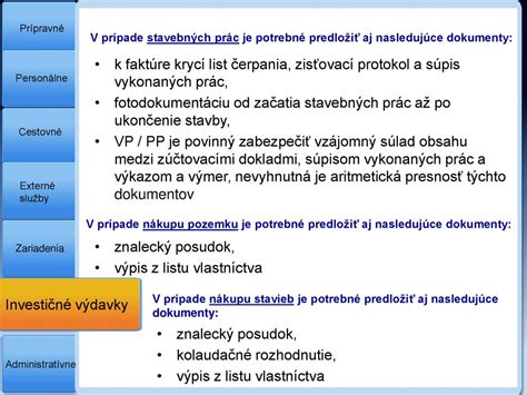 Infografika zobrazujúca typy dokumentov preukazujúcich oprávnenosť výdavkov