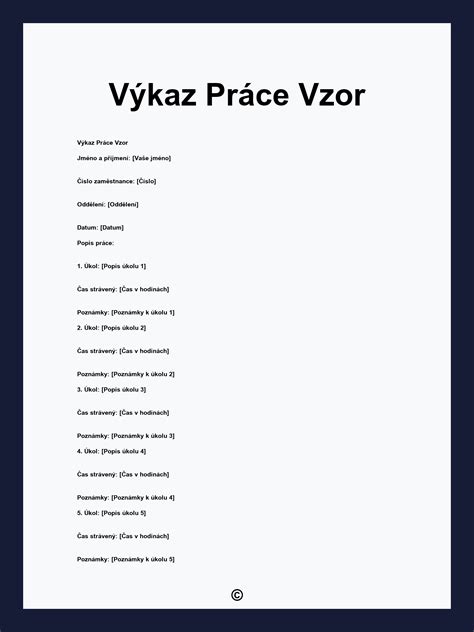 Vzor výkazu o odpracovaných hodinách asistencie