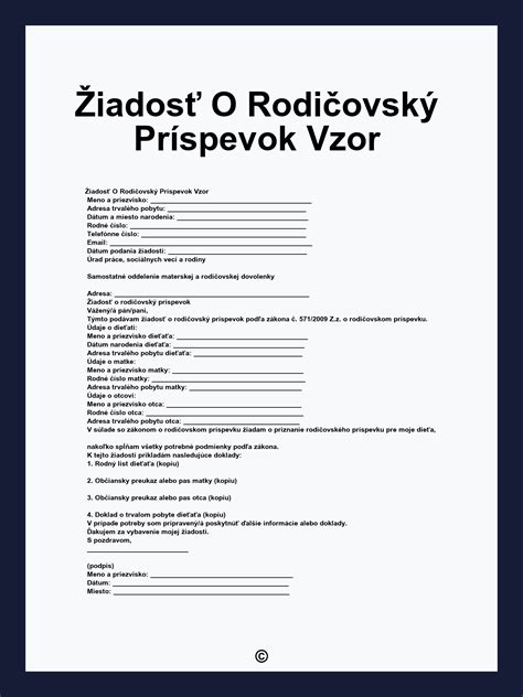 Ilustrácia: Proces podania žiadosti o rodičovský príspevok