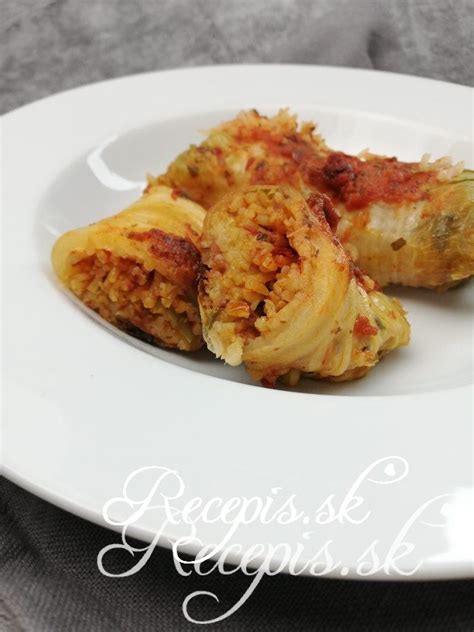 Plnené listy čínskej kapusty