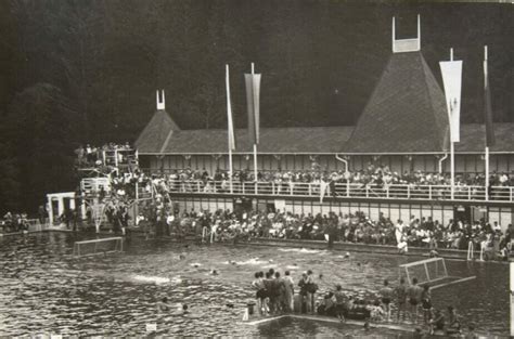 Historická fotografia kúpeľov v Evian-les-Bains