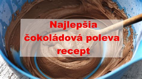 Hotová čokoládová poleva na torte