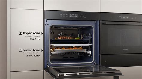 Rúra Samsung Dual Cook Flex rozdelená na dve zóny s rôznymi teplotami