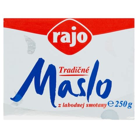 Zloženie Rajo masla
