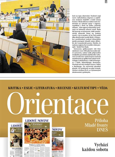 Týždenný prehľad príloh a magazínov MF DNES