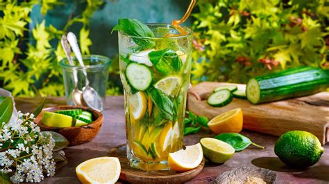 Osviežujúca uhorková limonáda s mätou