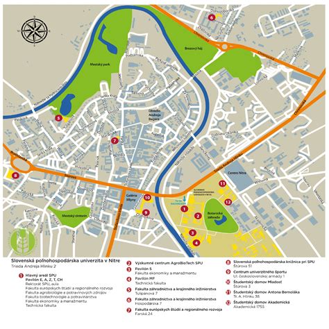 Mapa Mostnej ulice v Nitre