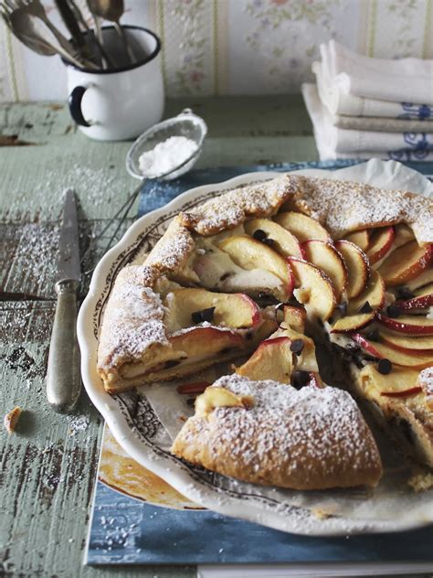 Jablková crostata s ricottou na tanieri