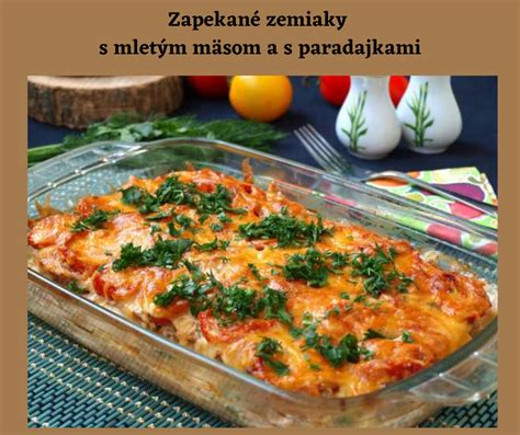 Zapekané zemiaky s paradajkami