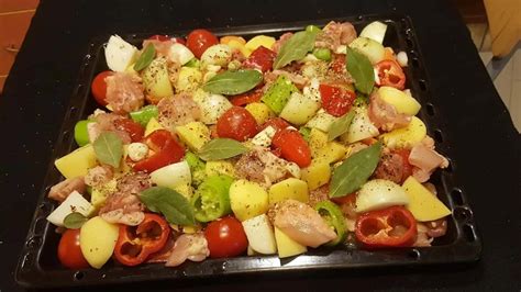 Ilustračné foto kuracieho mäsa so zemiakmi v plechu