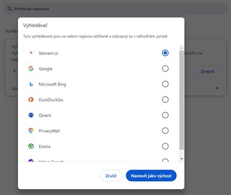 Screenshot nastavení Google Chrome pre vymazanie dát prehliadania