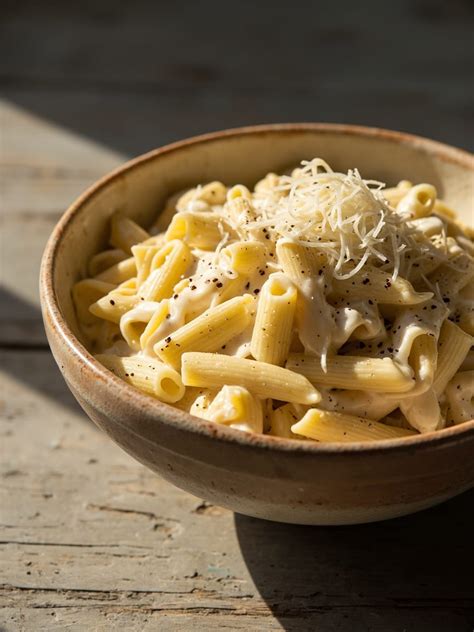 Penne so smotanovou omáčkou zo štyroch syrov