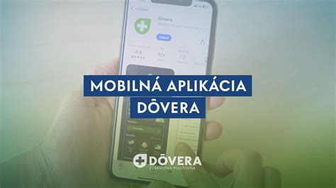 Mobilná aplikácia Dôvera s eReceptami