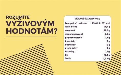 Infografika o výživových hodnotách jušky