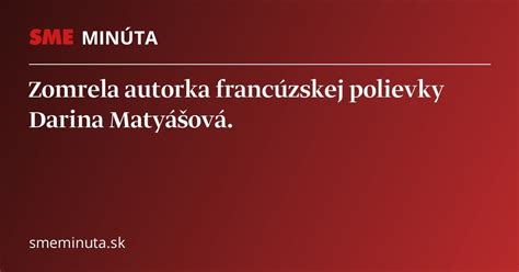 Portrét Dariny Matyášovej, vynálezkyne Francúzskej polievky