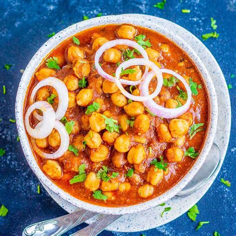 Chana Masala - tradičné indické jedlo z cícera