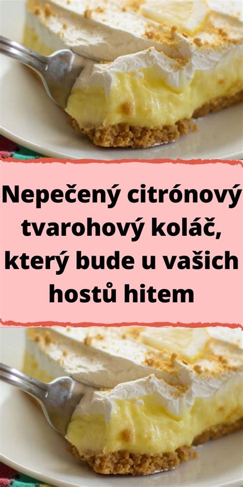 Citrónový nepečený koláč