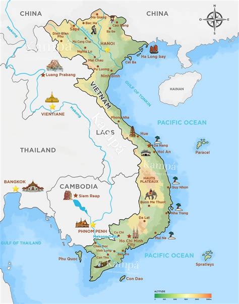 Historická mapa Vietnamu