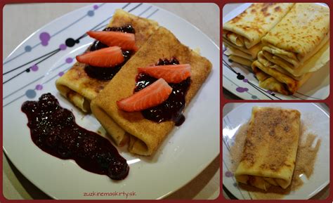 Špaldové palacinky s černicovou omáčkou