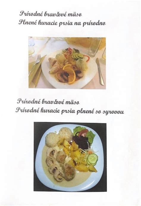 Rôzne druhy hlavných jedál