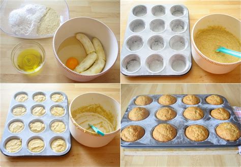Všetky ingrediencie na banánové muffiny zo špaldovej múky