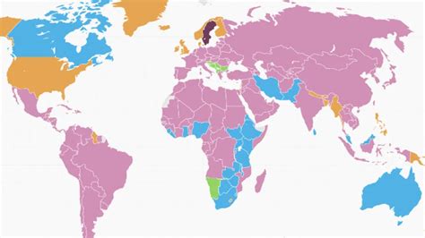 Mapa znázorňujúca pôvod a šírenie mrkvy vo svete