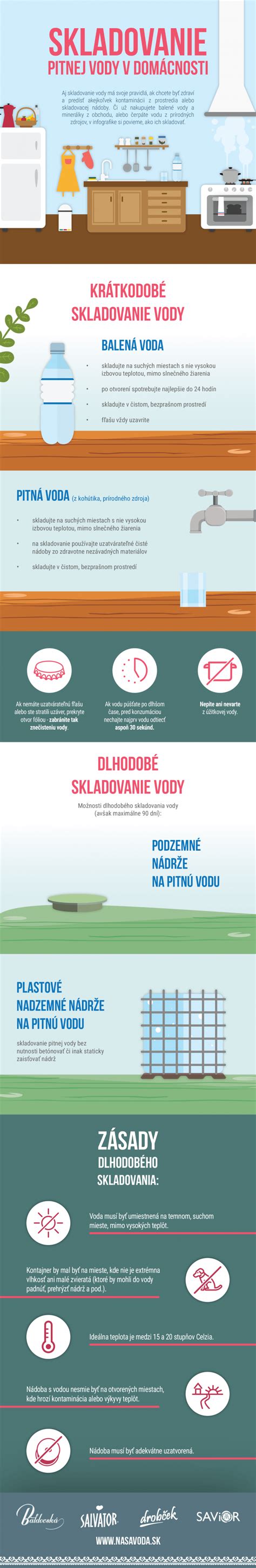 Skladovanie vody z varenia