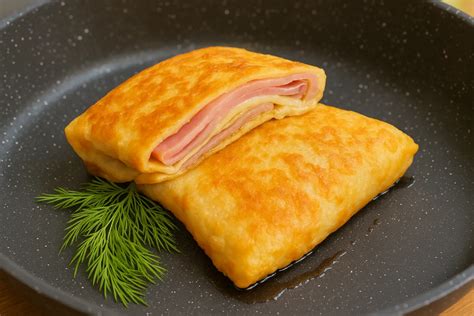 Slaná palacinka Galette Complète so šunkou, syrom a vajcom