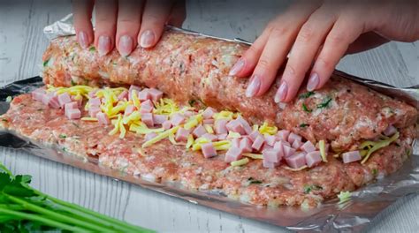 Ingrediencie pre roládu z mletého mäsa