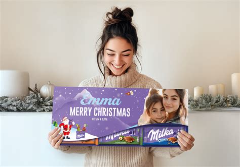 Vianočné srdiečko Milka s personalizovaným obalom