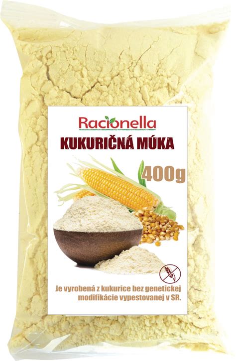 Zrnká kukurice a kukuričná múka