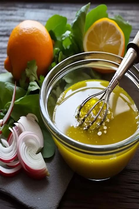 Nákres prípravy vinaigrette dresingu