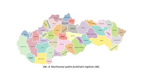 Mapa Slovenska s označenými regiónmi a ich variantmi gazdovského rezňa