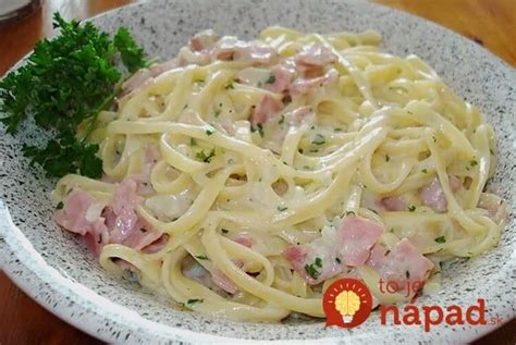 Cestoviny Carbonara pre deti