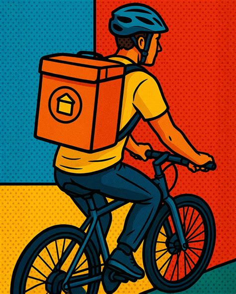 Ilustrácia rôznych druhov jedla dostupných na donášku