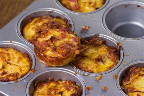 Zapekané zemiaky vo forme na muffiny