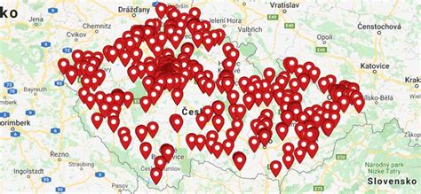 Mapa pizzerií v Malackách