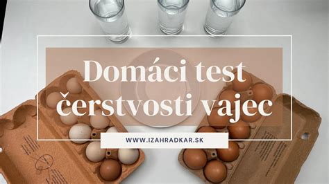 test čerstvosti vajec