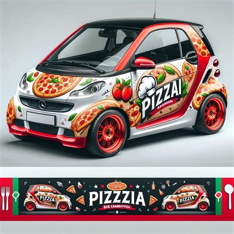 Návrhy pizza krabíc s rôznymi logami a grafikou