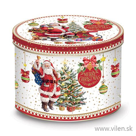 Vianočné oblátky uložené v plechovej dóze