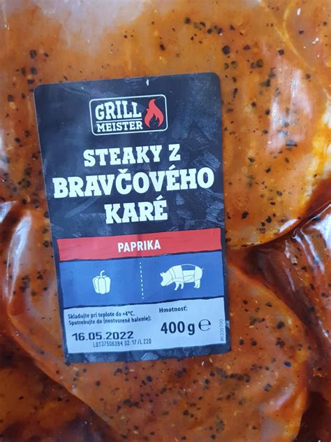 Hotový steak z bravčového karé s bylinkami